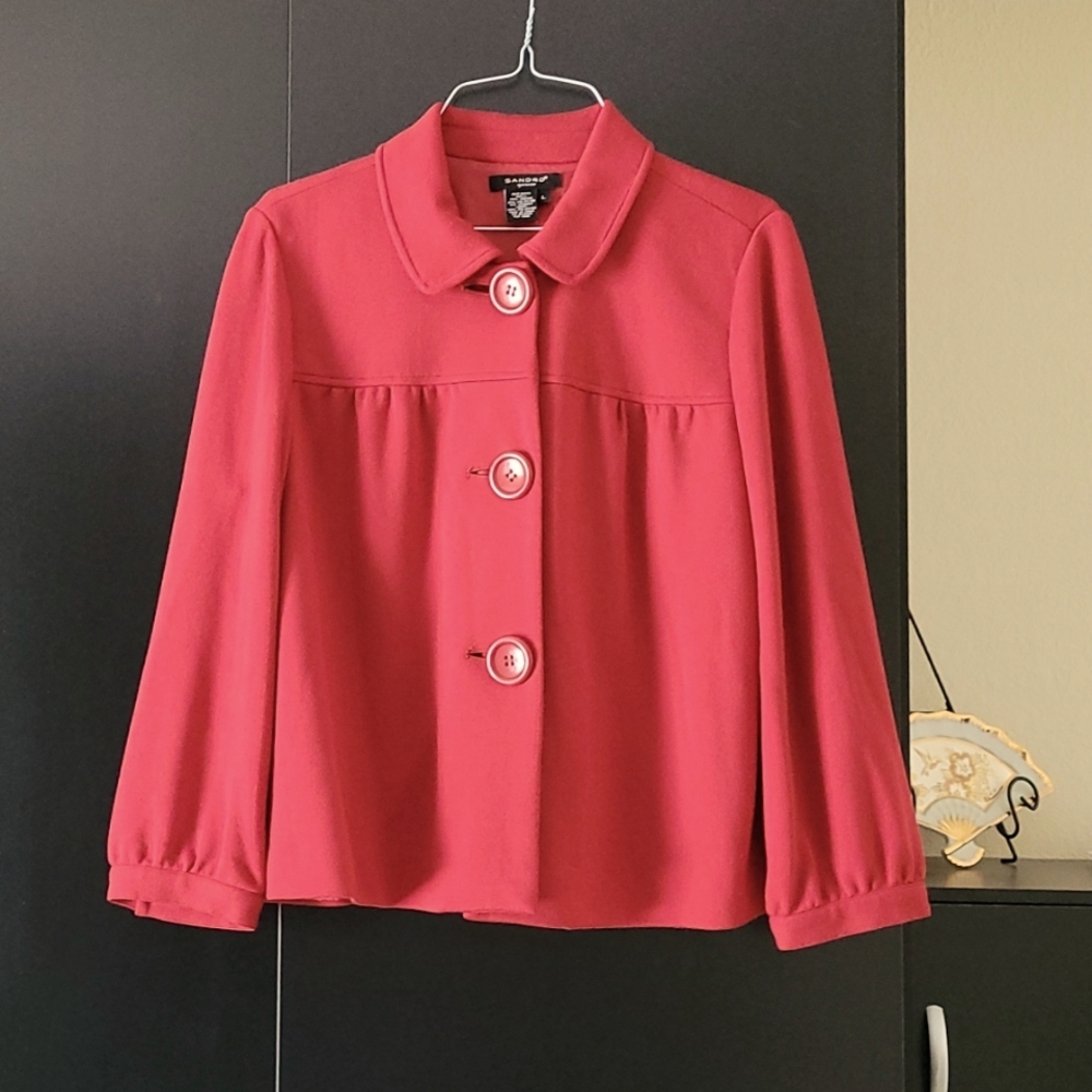 Sandro sportswear Jackie O inspired top, size L